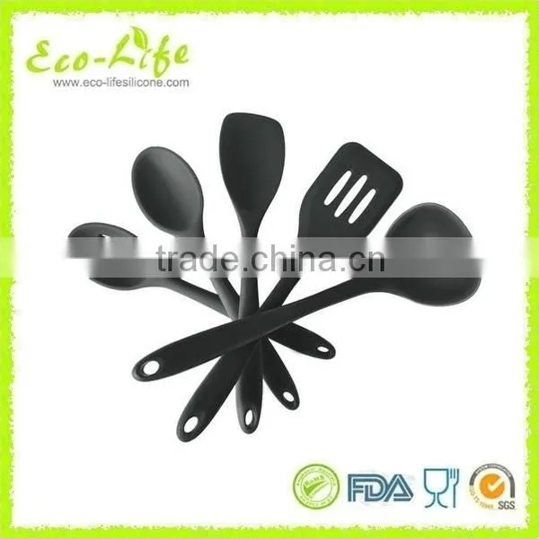 100% Food Grade Silicone Kitchen Utensils /Cooking Tools Set /8-piece /Wooden Handle photo-5