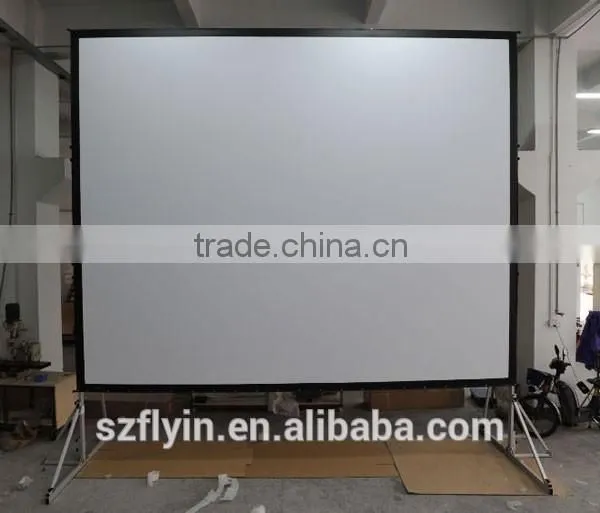 Aluminum Alloy Frame Fast Fold Screen Rear Front Easy Folding and Carrying Screen Fast Fold Projector Screen photo-2