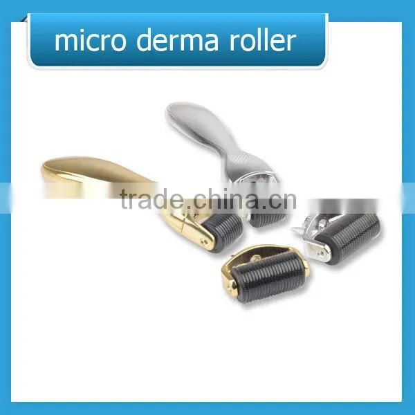 Fine Stainless Steel Micro Needle Derma Roller 1200 Needles Medical Grade Derma Roller Golden/ Sliver Derma Roller With CE photo-2