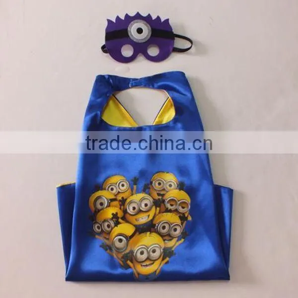 Printed Party Superhero Cape and Mask Dress up Set photo-4