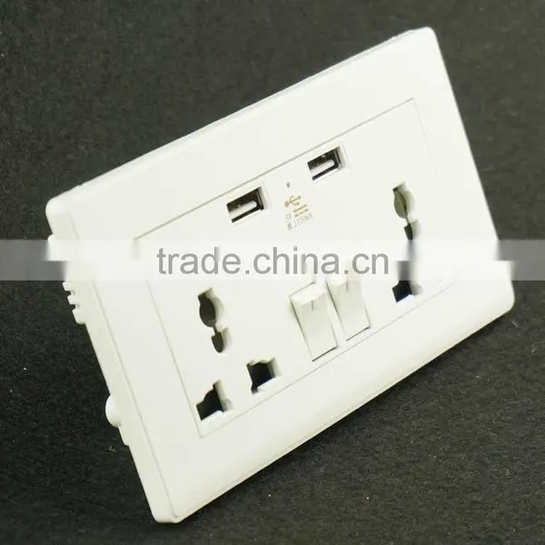 Electric Usb Sockets and Switches With Wall Switch Socket photo-3