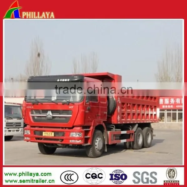 Howo 6x4 Mine Used Dump Trucks Mining Lift Truck 336HP/371HP HW76 Cab For Sale photo-2