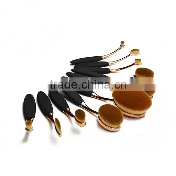 10 Pcs Oval Multi-purpose Makeup Brush photo-3