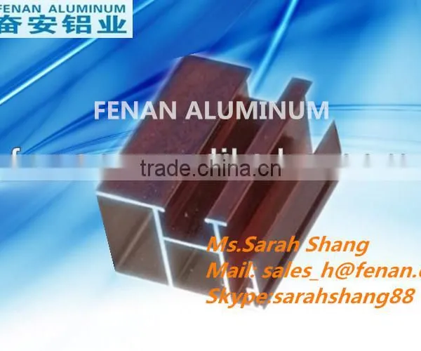 Furniture Aluminium Wood, Wood Grain Aluminium Square Tube, Top Ten Factory Wood Grain Aluminium photo-3