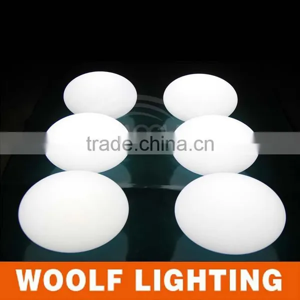 33cm Waterproof IP68 RGB Colors Rechargeable Floating Led Oval Light photo-2