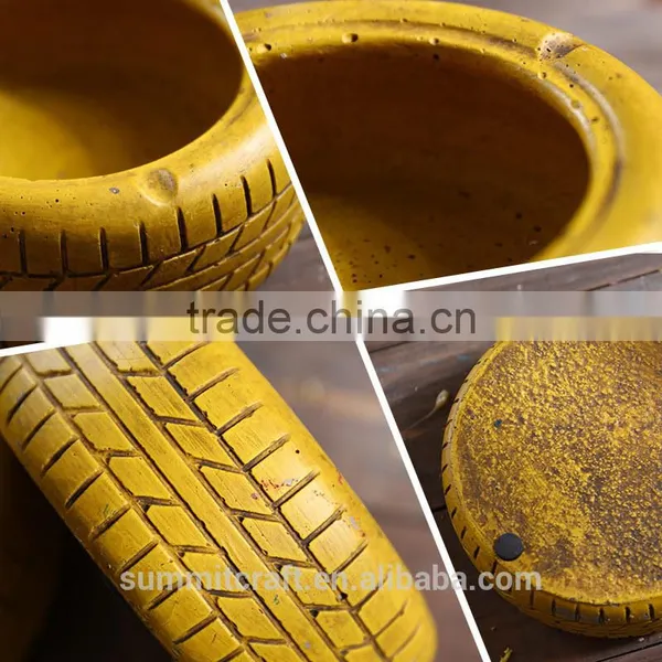 Cement Round Tire Shaped Vintage Wholesale Cigar Ashtray photo-5