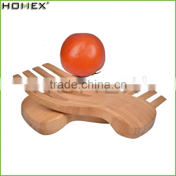 Hand Made Cheap Price Custom Bamboo Salad Serving Fork Salad Hand/Homex_Factory photo-2