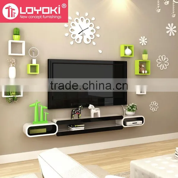 2016 New DIY Assembly Wall Mount TV Console Wall Floating Shelf for Home Decor TV Console photo-3
