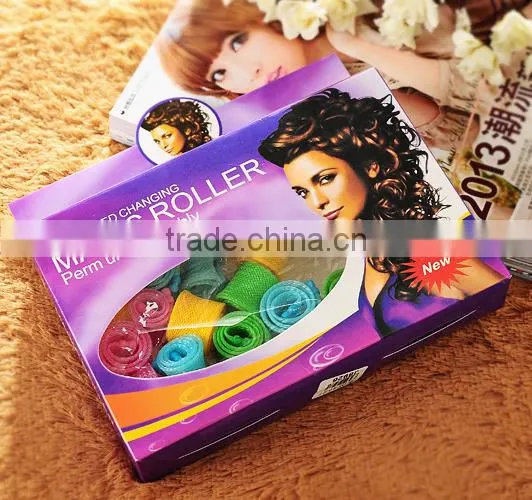 18 Pcs Plastic Hair Roller Meches Hair Roller Meches Hair Roller Curler Set Wholesale photo-3