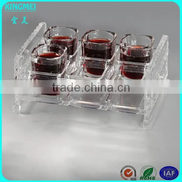 Wholesale Customized Clear Acrylic Gift Box for Wine Glasses Cup Display Stand Cheap photo-4