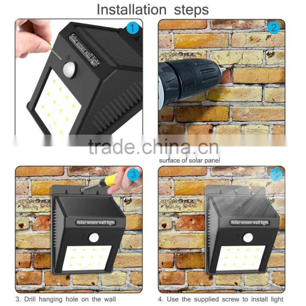 12LED Outdoor Wireless Solar Energy Powered Motion Sensor Solar Security Led Light for Patio,yard, photo-4