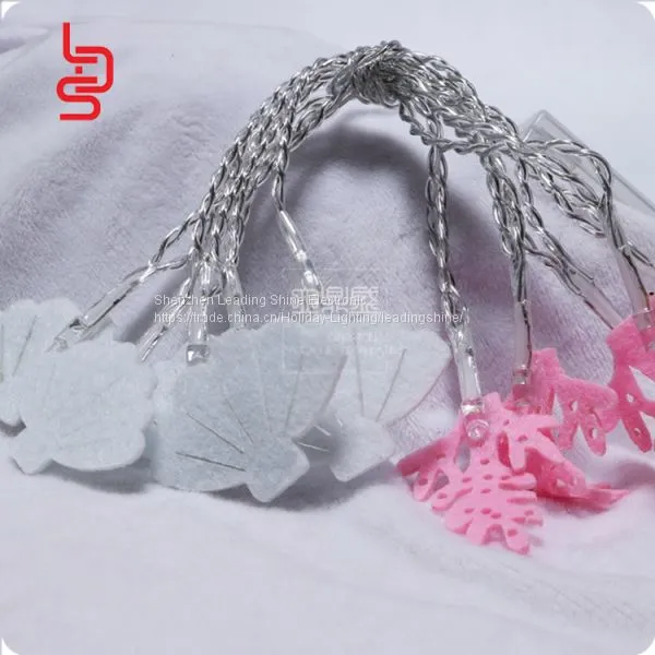Sea Shell Non-woven Fabrics White Customized Fairy Light String Children Bedroom Decoration photo-2
