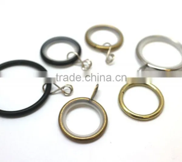 4 Colors - Silent Rod Ring ID25mm/OD32mm For Curtain Antique Brass Plated photo-5