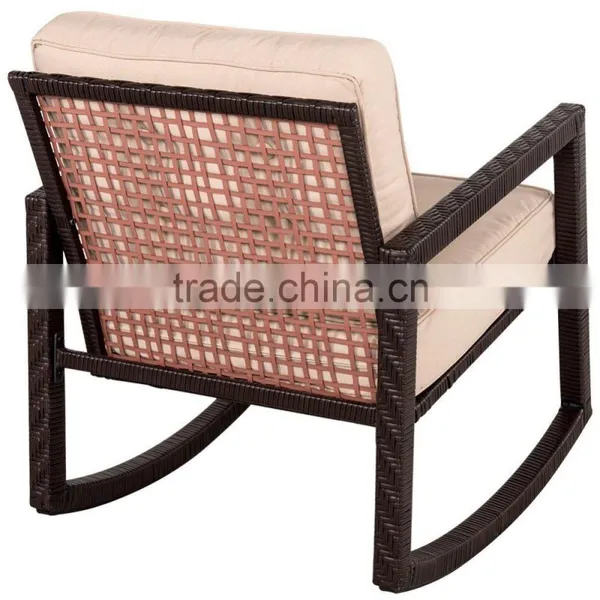 Backyard Rattan Rocking Chair Wicker Rocker photo-4