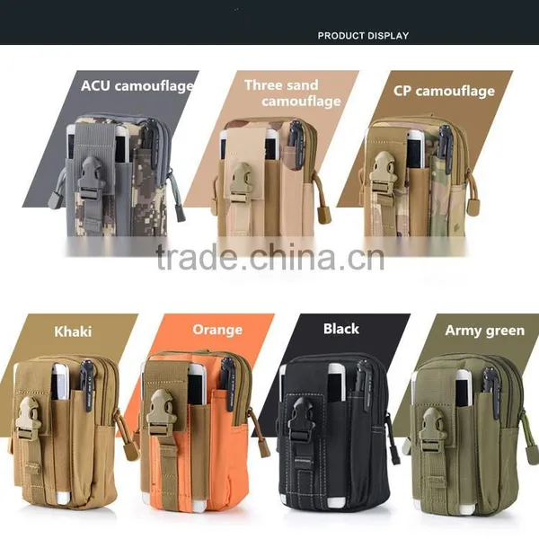 Outdoor Sports the Molle Tactical Pockets Male 5.5/6 Inch Waterproof Phone Bag Wear Belt Running Hang Bag photo-6
