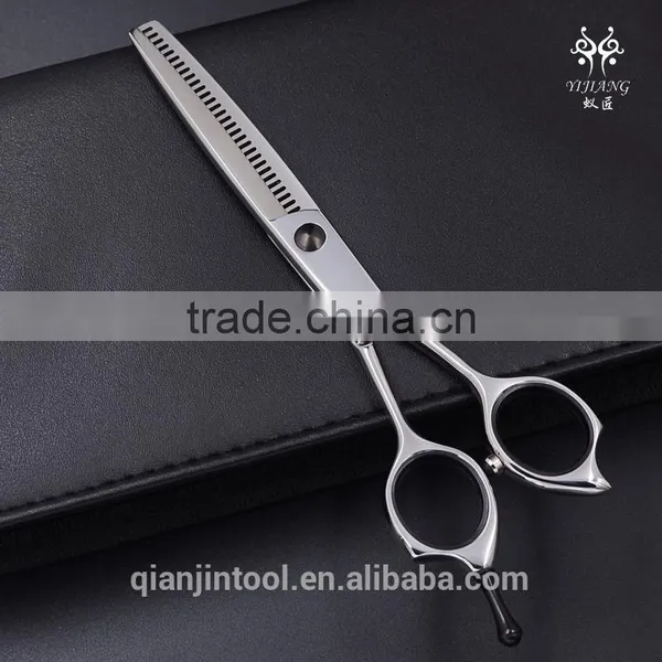 Black Screw Polishing Silver Professional Hair Thinning Scissors photo-4