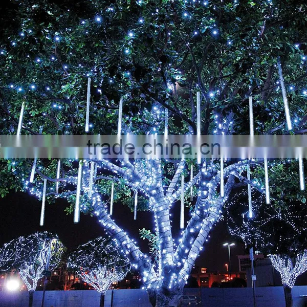 2016 new arrival 30CM Meteor Shower Rain Tubes LED Christmas Light Wedding Party Snowfall Tree Garden Xmas String Light Outdoor
