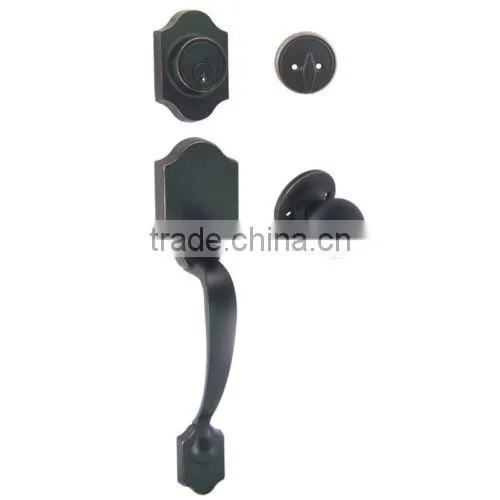 Stainless Steel Single Cylinder Door Handle Lock Set photo-2