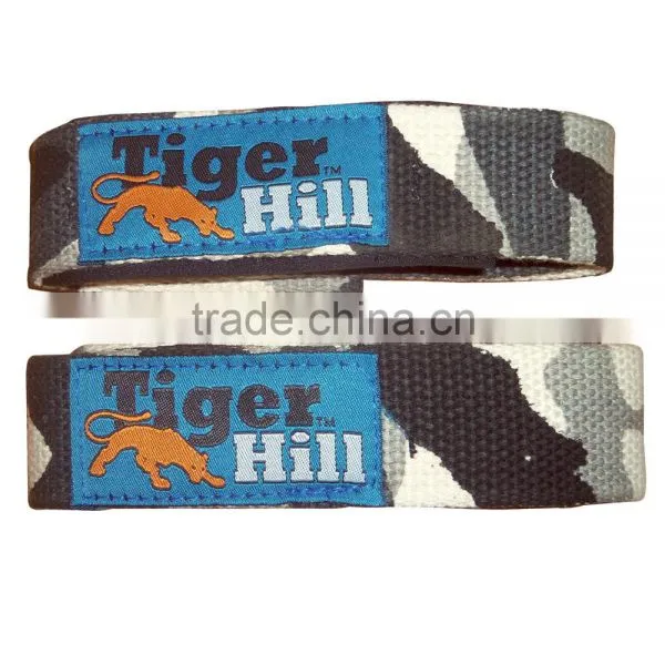 BAR STRAP Custom 21.5 Inches Length WRIST WEIGHT LIFTING PULLING POWER FITNESS PADDED COTTON HAND STRAP photo-4