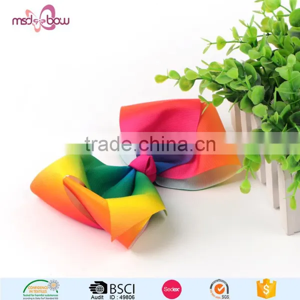 Wholesale Fancy Rainbow Hair Bow photo-4