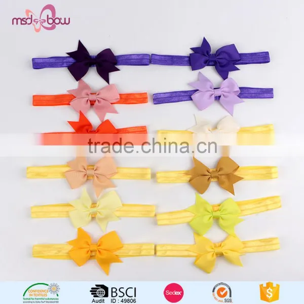Good Quality Fancy Flower Elastic Baby Hair Headband for Infants and Toddlers photo-3