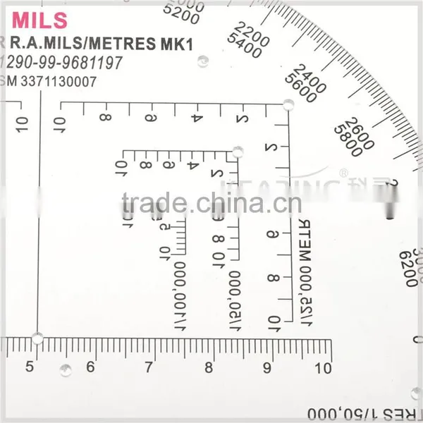 Kearing Brand Manufacture 6"military Mapwork Protractor,military Half Moon Protractor,military Round Protractor Plotter#KMP-1 photo-4
