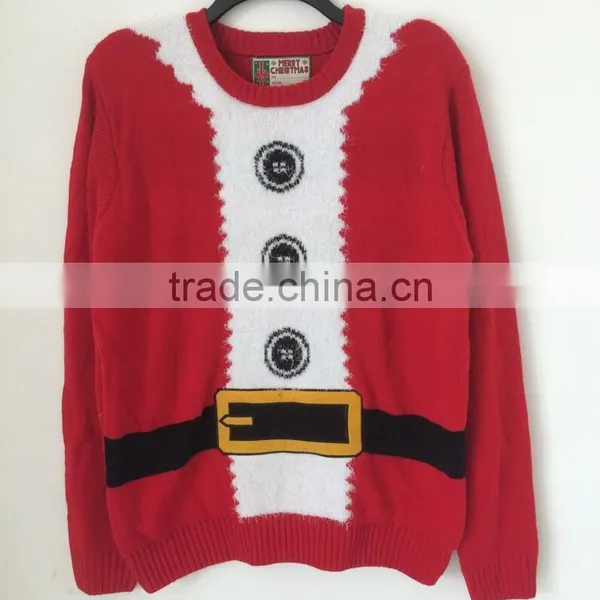 Unisex Long Batwing Sleeve Knitted Sweater Christmas Jumper Knitwear For Autumn Winter photo-3