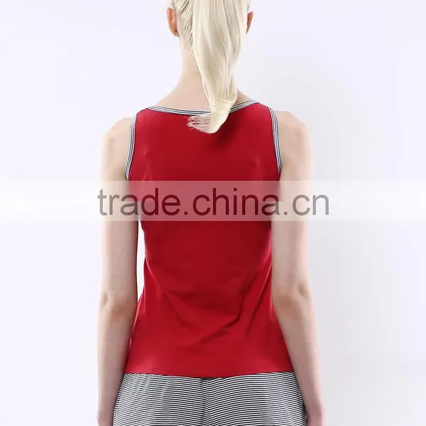 Classic Printing Wholesale Running Singlets for Lady photo-3