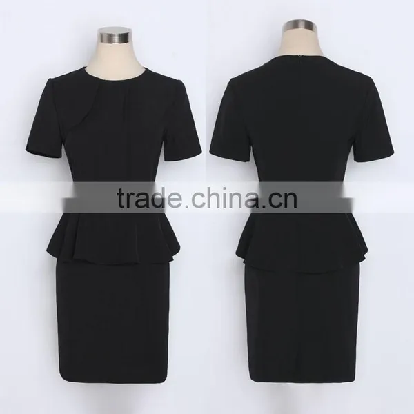 New Season Fashion Clothing Factory Short Sleeve Fancy New Model Casual Dress for Ladies photo-6