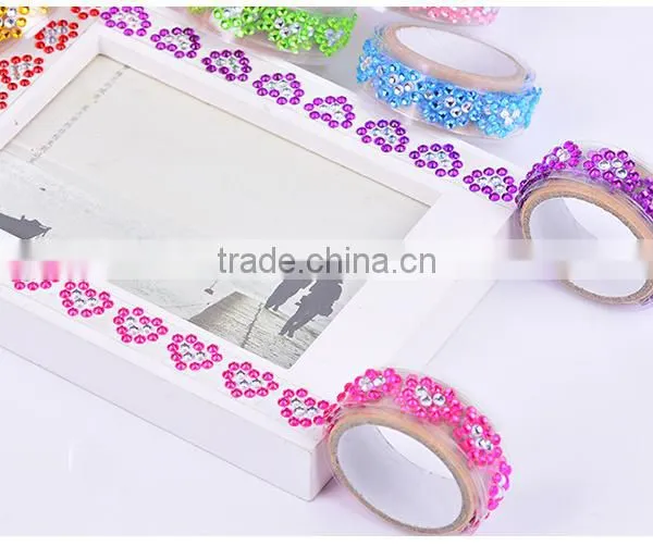 1.5cm*1m Love Acrylic Rhinestone Adhesive Tape photo-5