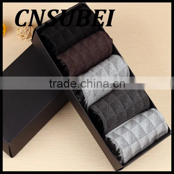 5pairs per Box Fashion Bamboo Fiber Socks Men's Socks Summer and Autumn Gift Box Men's Summer Meia Socks photo-2