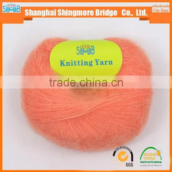 China Textile Yarn Supplier Hot Wholesale Oeko-tex Standard Quality Mohair Cone Yarns for Hand Knitting Mohair Yarn photo-3