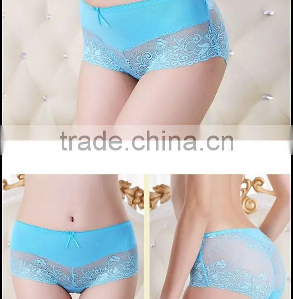 Fashion Sexy Transparent Ladies Underwear Panties Women Lace Underwear Wholesale photo-6