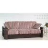 Sofa Bed With Wicker Arms 7018