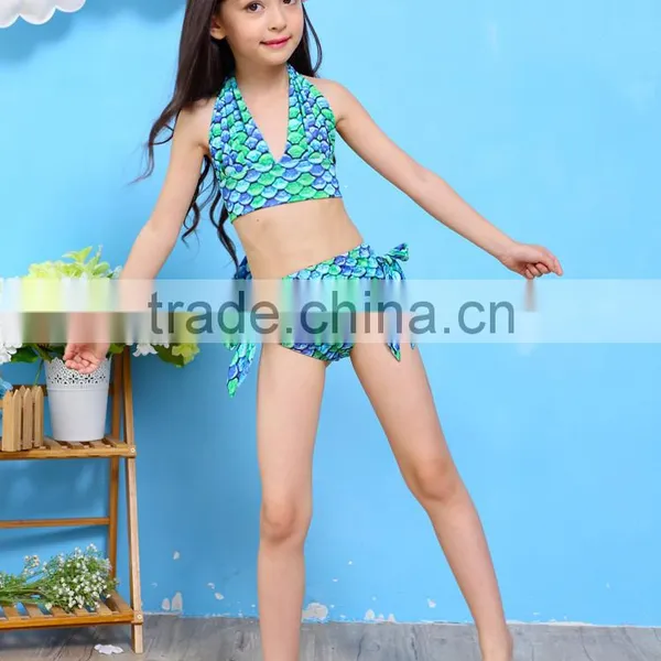 Mermaid Girls Sea Wave Bikini Set Mermaidens Swimsuits and Swimwear photo-3