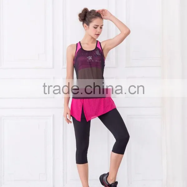 Trendy Mesh Hot Pink Capri Skirt Pants photo-4