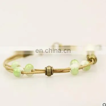 Diy Folk Style Hand Chain Fashion Handmade Ethnic Ceramic Woven Bead Colorful Gem Jewelry Classic Bracelet Gift photo-5