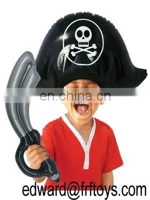 Inflatable Pirate Hat and Sword