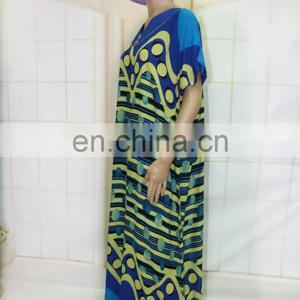 African V-neck Print Women Kaftan Wholesale Dashiki Shirts photo-4