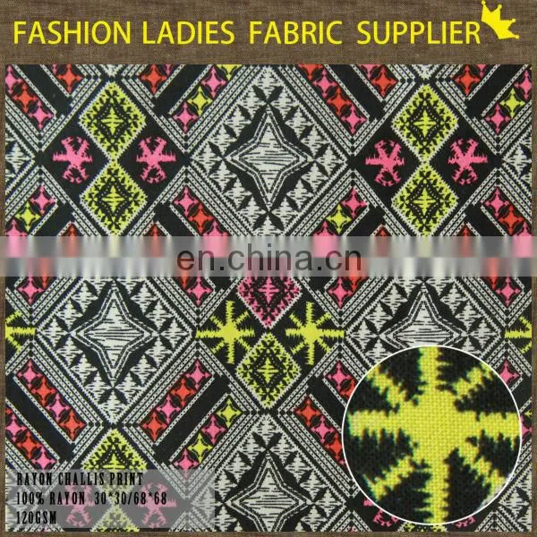 NEW FASHION VINTAGE STYLE CHALLIS PRINT 100% RAYON FABRIC photo-3