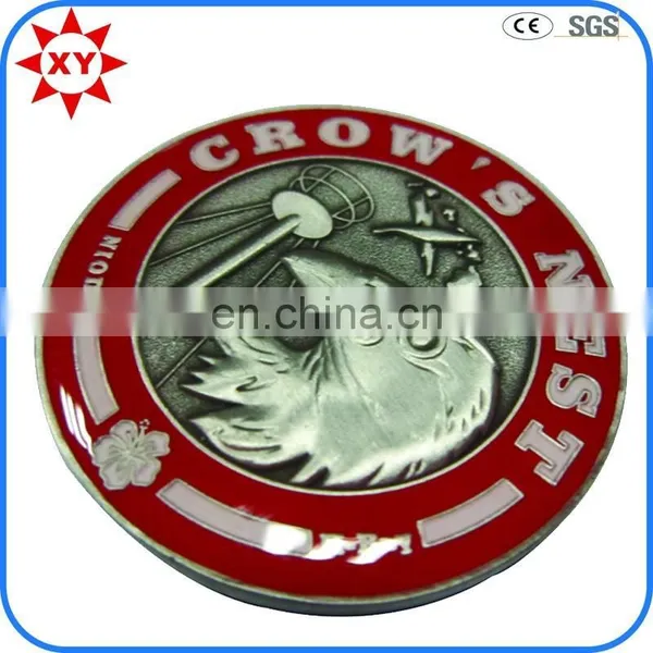 Hot Sale Souvenir Gift Peacock Hard Enamel Gold Coin photo-2