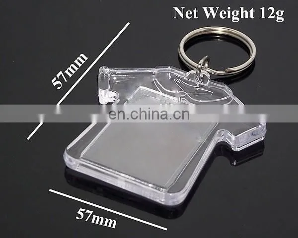 Advertising and Decoration Blank Acrylic T-shirt Key Chains photo-4