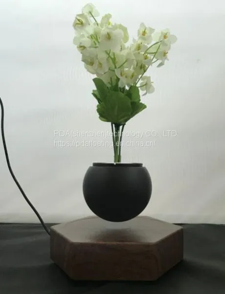 Hexagon Magnetic Floating Leivtate Flying Air Bonsai Pot Planter Tree photo-2