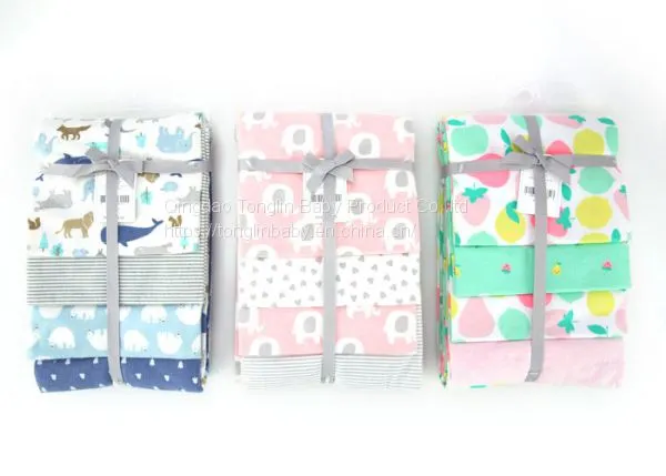 4pk Flannel Soft Baby Blankets For Infants Chstom Printed No Filling Colorfast