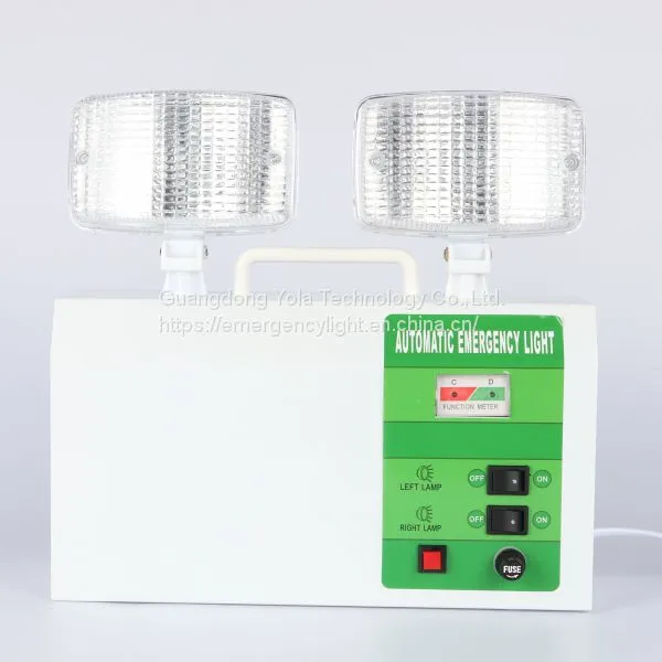 Double Heads Led Emergency Exit Lights Emergency Lighting Twin Spot Fire Emergency Lights photo-3