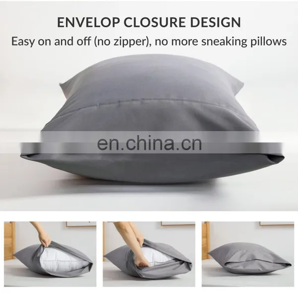 High Quality Sensitivities Smooth Surface 100% Polyester Cozy Home Pillowcase photo-5