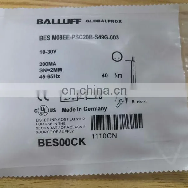 Balluff Proximity Switch Sensor BESM08EE-PSC20B-S49G-003 photo-5