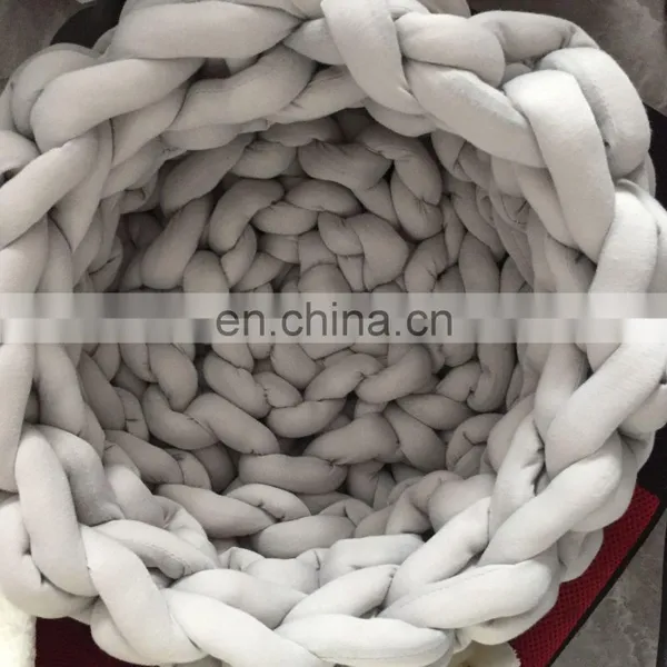 Chunky Knit Braid Tube Yarn Cat Bed Cat Nest photo-5