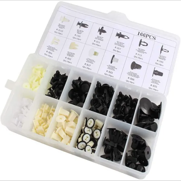 Christmas Tree Push Rivets Fastener Kit Car Accessories Plastic Blind Rivets photo-2