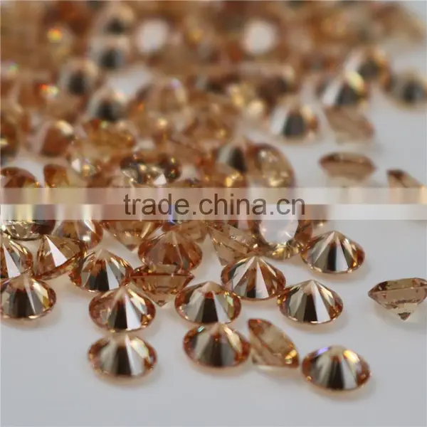 Top Quality Incomparable Beautiful 6mm Round Light Peach Zircon